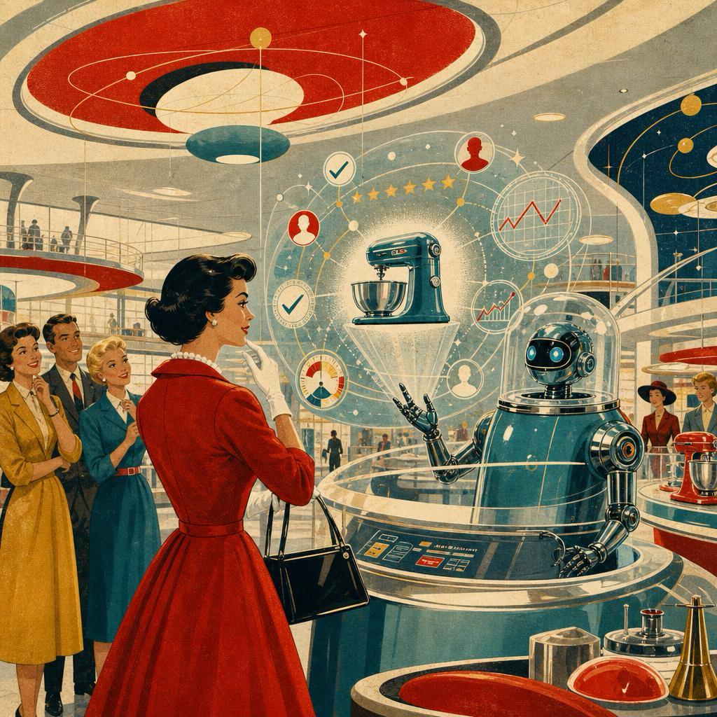Vintage illustration — the Station's field unit at work